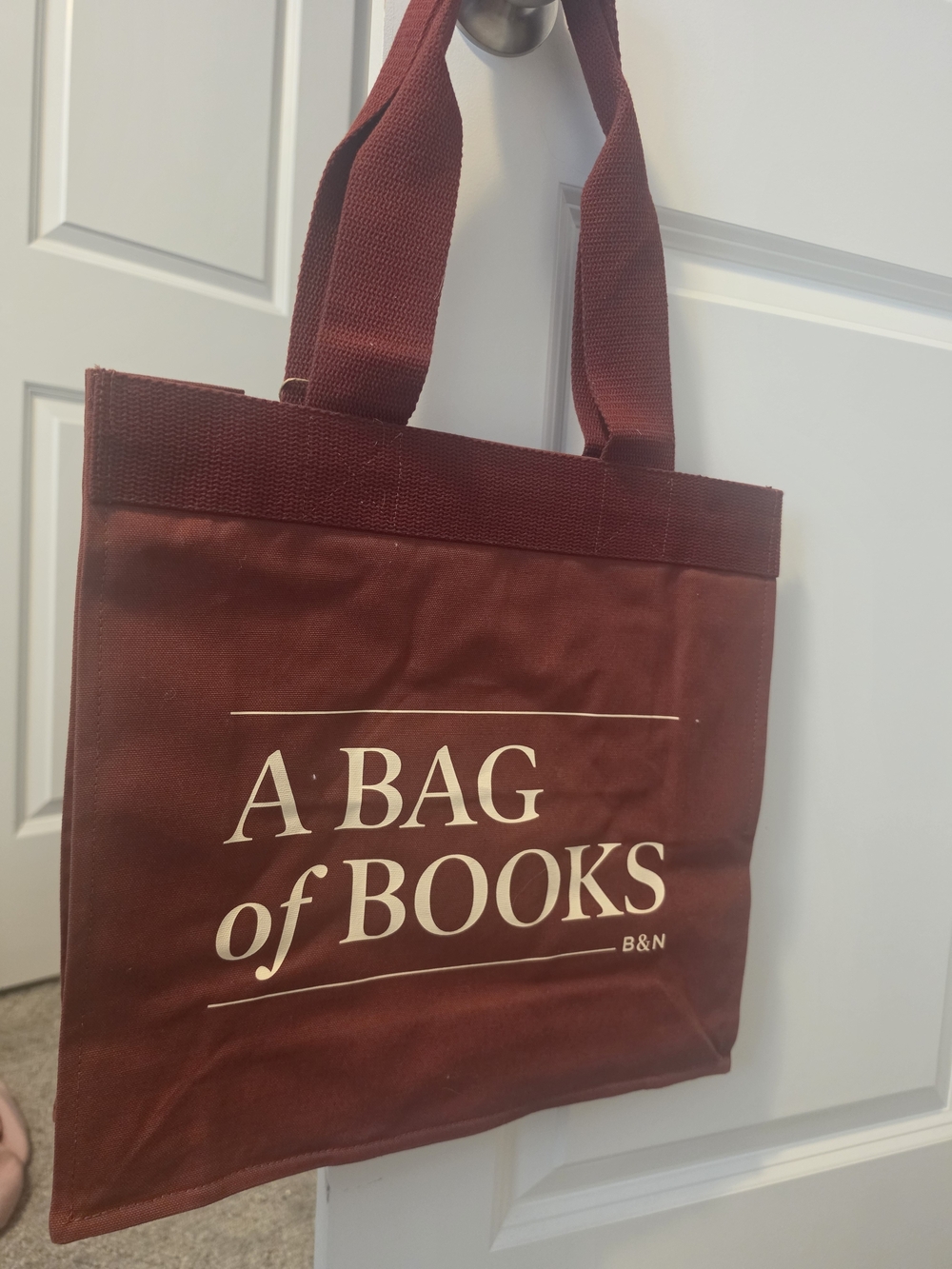 NWT Barns And Noble 'A Bag of Books' Tote Canvas